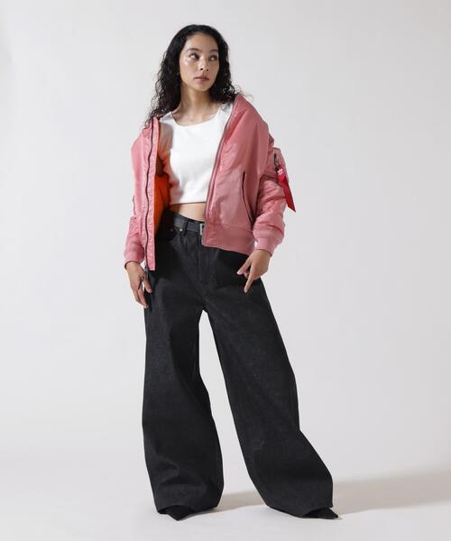 Alpha Industries(アルファインダストリーズ)の「Alpha Industries/アルファインダストリーズ/MA-1 W/ウィメンズ エムエーワン(MA-1・レディース・ローズ系/ブラック/その他10・M/S/XS)」の15枚目の写真