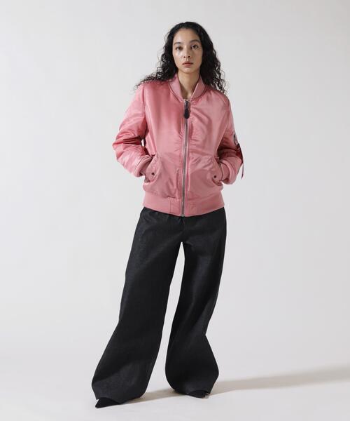 Alpha Industries(アルファインダストリーズ)の「Alpha Industries/アルファインダストリーズ/MA-1 W/ウィメンズ エムエーワン(MA-1・レディース・ローズ系/ブラック/その他10・M/S/XS)」の16枚目の写真