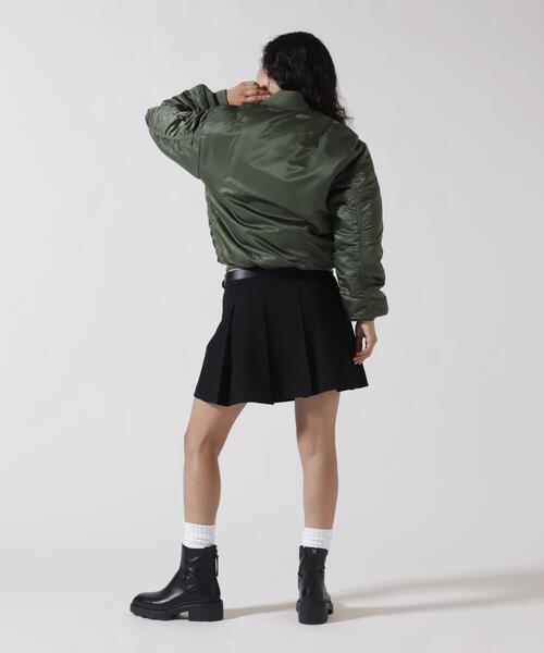 Alpha Industries(アルファインダストリーズ)の「Alpha Industries/アルファインダストリーズ/MA-1 W/ウィメンズ エムエーワン(MA-1・レディース・ローズ系/ブラック/その他10・M/S/XS)」の22枚目の写真