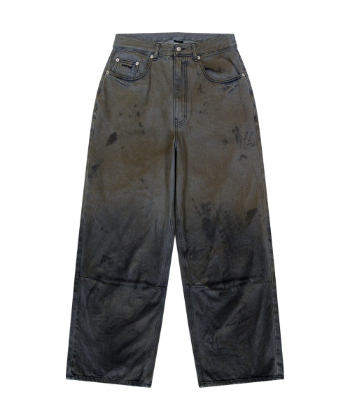 AAKAM（アーカム）の「Dirty Gradation Denim Pants (Gray)（デニム