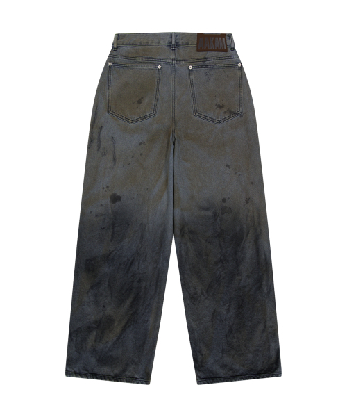 パンツ AAKAM Dirty Gradation Denim Pants (Gray) AAKAM（アーカム）の「Dirty Gradation Denim Pants (Gray)（デニム