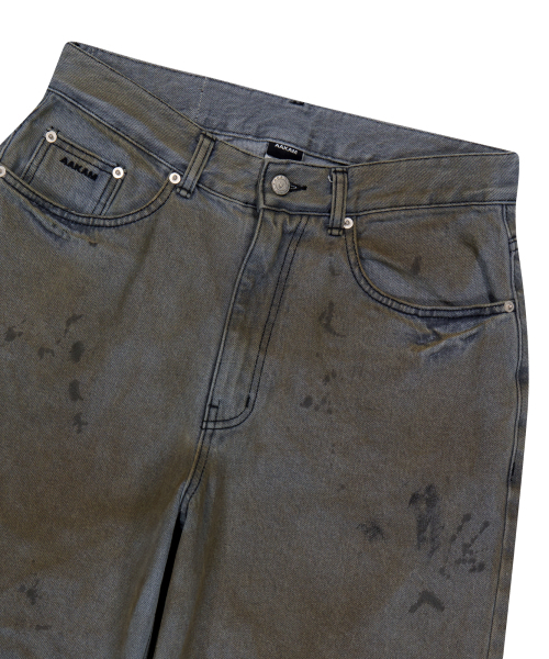 AAKAM（アーカム）の「Dirty Gradation Denim Pants (Gray)（デニム