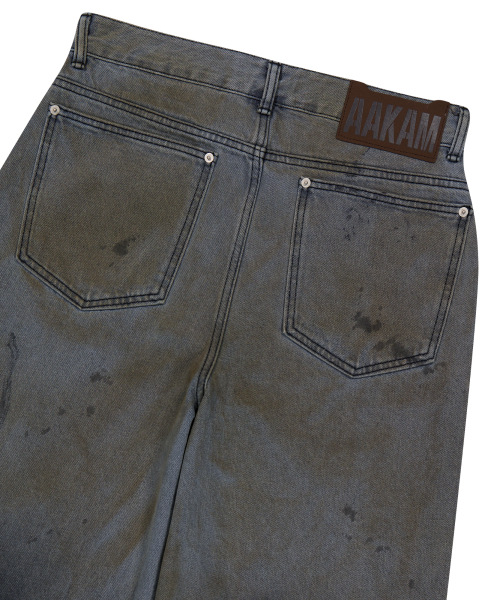 AAKAM（アーカム）の「Dirty Gradation Denim Pants (Gray)（デニム
