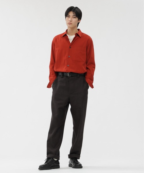 MARGARET HOWELL(マーガレットハウエル)の「COTTON CASHMERE TWILL(シャツ/ブラウス・メンズ・レッド・SMALL/MEDIUM/LARGE)」の3枚目の写真