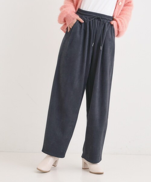 Cutie Blonde（キューティーブロンド）の「スエード調カーブパンツ（その他パンツ・レディース・チャコールグレー/オフホワイト・04/03/02/01）」の7枚目の写真