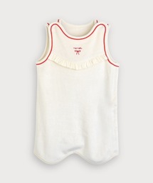 moimoln（モイモルン）の「ベロアポイントリボンロング丈スリーパー（ベビーパジャマ/スリーパー・キッズ）」