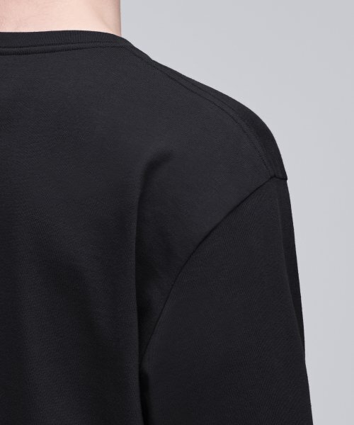 MUSINSA STANDARD（ムシンサスタンダード）の「レイヤードクルーネック長袖Tシャツ_通常丈 [ブラック]（Tシャツ/カットソー・メンズ・その他・SMALL/MEDIUM/LARGE/X-LARGE/XX-LARGE/X-SMALL）」の7枚目の写真