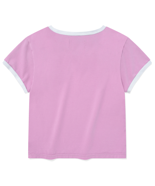 Retriever Club（レトリーバークラブ）の「ペインティングリンガーTシャツ[ピンク]（Tシャツ/カットソー・レディース・その他・FREE）」の2枚目の写真