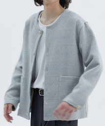 TRIP LE SENS（トリップ ル センス）の「Casting tweed round jacket_vintage blue（テーラードジャケット）」