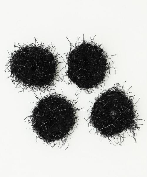 WEGO(ウィゴー)の「WEGO/【4点セット】シャギ-ニットヘアゴム(ヘアゴム・レディース・ブラック/ホワイト/ピンク・FREE)」の6枚目の写真