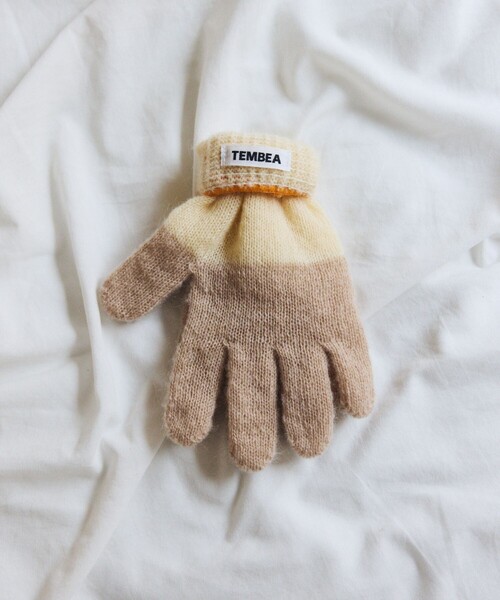 TEMBEA（テンベア）の「TEMBEA × FREAK'S STORE/テンベア × フリークスストア 別注GUNTE 2TONE MOHAIR 別注モヘア ツートンカラー 手袋（手袋・メンズ・ライトグレー/ナチュラル/チャコールグレー・ONE SIZE）」の3枚目の写真