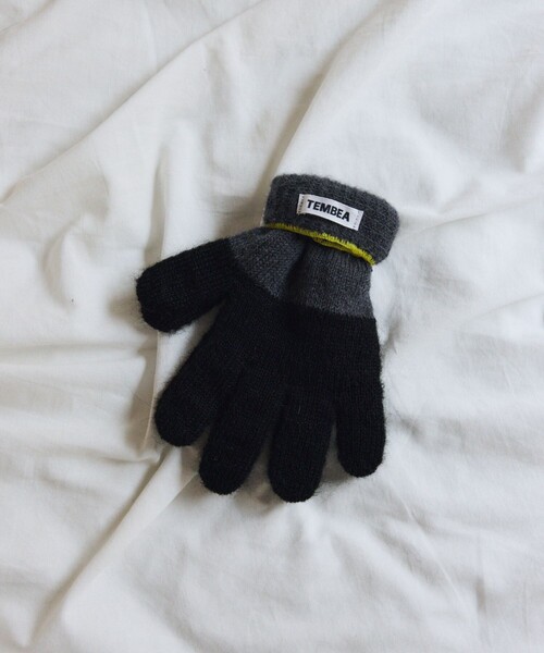 TEMBEA（テンベア）の「TEMBEA × FREAK'S STORE/テンベア × フリークスストア 別注GUNTE 2TONE MOHAIR 別注モヘア ツートンカラー 手袋（手袋・メンズ・ライトグレー/ナチュラル/チャコールグレー・ONE SIZE）」の8枚目の写真
