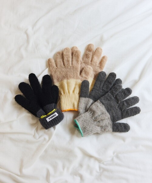 TEMBEA（テンベア）の「TEMBEA × FREAK'S STORE/テンベア × フリークスストア 別注GUNTE 2TONE MOHAIR 別注モヘア ツートンカラー 手袋（手袋・メンズ・ライトグレー/ナチュラル/チャコールグレー・ONE SIZE）」の10枚目の写真
