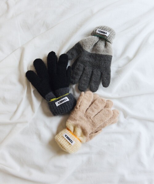 TEMBEA（テンベア）の「TEMBEA × FREAK'S STORE/テンベア × フリークスストア 別注GUNTE 2TONE MOHAIR 別注モヘア ツートンカラー 手袋（手袋・メンズ・ライトグレー/ナチュラル/チャコールグレー・ONE SIZE）」の14枚目の写真