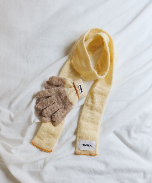 TEMBEA（テンベア）の「TEMBEA × FREAK'S STORE/テンベア × フリークスストア 別注GUNTE 2TONE MOHAIR 別注モヘア ツートンカラー 手袋（手袋・メンズ・ライトグレー/ナチュラル/チャコールグレー・ONE SIZE）」の16枚目の写真