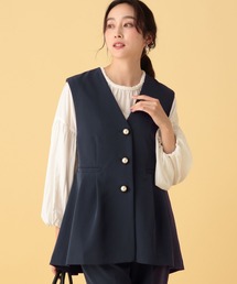 Elura | ≪入卒/セレモニー/通勤≫ダブルクロスジレ/603863(ベスト)