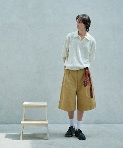 GLW(ジーエルダブリュ)の「コットンバミューダパンツベージュ(その他パンツ・レディース・その他・SMALL/MEDIUM/LARGE)」の2枚目の写真