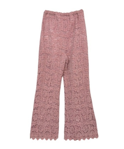 HONEY MI HONEY(ハニーミーハニー)の「brush lace scallop flare pants(その他パンツ・レディース・オフホワイト・FREE)」の10枚目の写真
