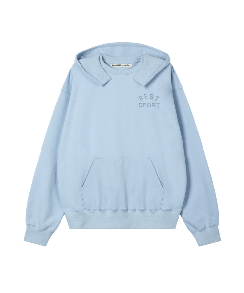 Rest&Recreation(レストアンドレクリエーション)の「HOODED SWEATSHIRT - SKY BLUE(パーカー・メンズ・その他・ONE)」の1枚目の写真