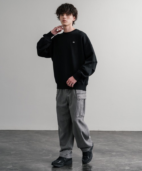 THE NORTH FACE(ザノースフェイス)の「新色追加 日本未展開モデル WHITE LABEL THE NORTH FACE ESSENTIAL SWEATSHIRTS ルーズフィットワンポイントロゴスウェットトレーナー(スウェット・メンズ・グレー/ブラック/ブラウン・M/L/XL/S/XXL)」の7枚目の写真