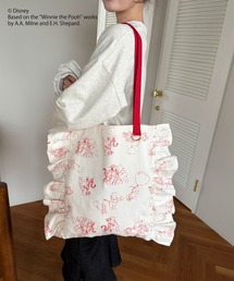MIIA（ミーア）の「【Disney】くまのプーさん/フリルトートバッグ（トートバッグ）」