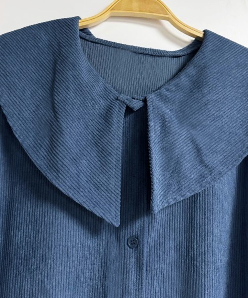 ONEP STAR(ワンピスター)の「コーデュロイロングワンピース(ワンピース・レディース・ブルー・MEDIUM/LARGE/X-LARGE)」の9枚目の写真