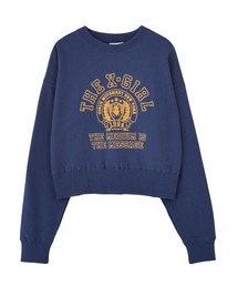 COLLEGE LOGO COMPACT SWEAT TOP