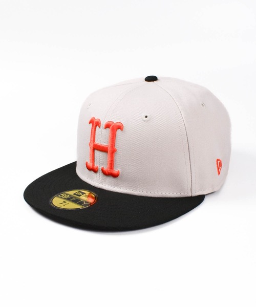 HUF（ハフ）の「【C-HUF2】【HUF×NEW ERA/ハフ×ニューエラ】HUF OG H NEW ERA HAT HT00789（キャップ・メンズ・アイボリー・7 1/8/7 1/4）」の2枚目の写真