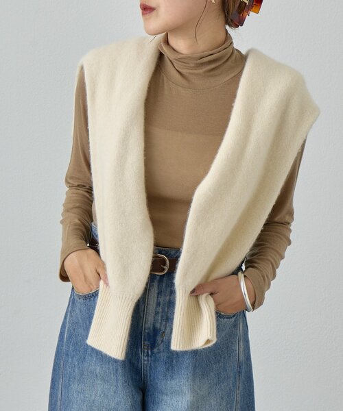 SHENERY(シーナリー)の「シアータートルプルオーバー(Tシャツ/カットソー・レディース・ベージュ/ブルー系その他/ピンク/ブラック/ベージュ系その他/オフホワイト・FREE)」の3枚目の写真