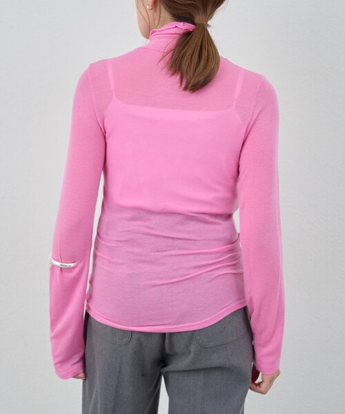 SHENERY（シーナリー）の「シアータートルプルオーバー（Tシャツ/カットソー・レディース・ベージュ/ブルー系その他/ピンク/ブラック/ベージュ系その他/オフホワイト・FREE）」の8枚目の写真