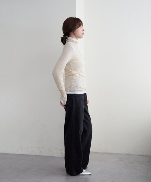 SHENERY（シーナリー）の「シアータートルプルオーバー（Tシャツ/カットソー・レディース・ベージュ/ブルー系その他/ピンク/ブラック/ベージュ系その他/オフホワイト・FREE）」の11枚目の写真