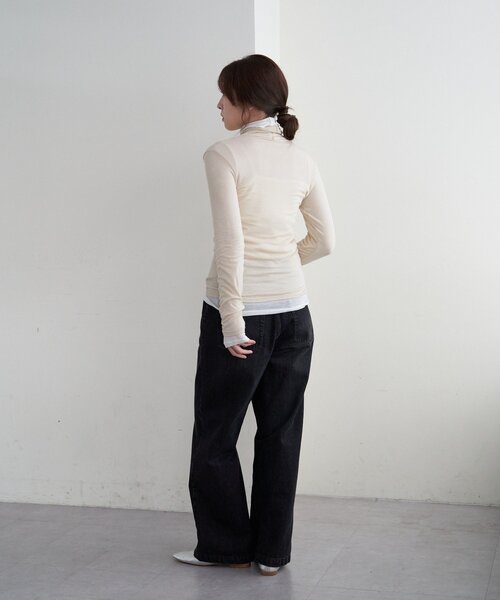 SHENERY（シーナリー）の「シアータートルプルオーバー（Tシャツ/カットソー・レディース・ベージュ/ブルー系その他/ピンク/ブラック/ベージュ系その他/オフホワイト・FREE）」の13枚目の写真