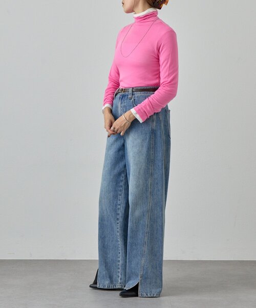 SHENERY(シーナリー)の「シアータートルプルオーバー(Tシャツ/カットソー・レディース・ベージュ/ブルー系その他/ピンク/ブラック/ベージュ系その他/オフホワイト・FREE)」の20枚目の写真