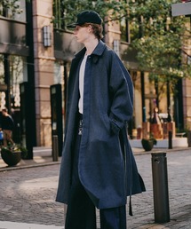 Regen Glanz（レーゲングランツ）の「wool balmacaan long coat / ウールバルマカーンロングコート（ステンカラーコート）」