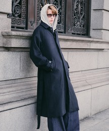 Regen Glanz（レーゲングランツ）の「wool balmacaan long coat / ウールバルマカーンロングコート（ステンカラーコート）」