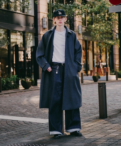 セール】wool balmacaan long coat / ウールバルマカーンロングコート
