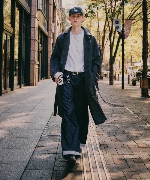 タケオキクチ●極美品●極上アンゴラウールブレンド バルマカーンコート ロング L KANSAIMAN collection】【レギュラーフィット】ウールブレンド バルマ