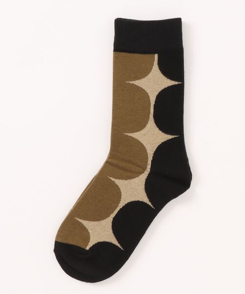 Fun & Daily（ファンアンドデイリー）の「F&D : レトロサークルソックス（ソックス/靴下・レディース・ネイビー/ブラック/グレー・FREE）」の4枚目の写真