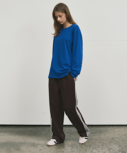 WEDNESDAYOASISFORWOMEN（ウェンズデー オアシス フォー ウーマン）の「W/ニュートロライン トラックパンツ_BROWN(W25-PT25)（スウェットパンツ・レディース・ブラウン・MEDIUM/LARGE）」の3枚目の写真