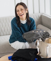 【WEB限定】吸湿発熱スムースストレッチタートルカットソー
