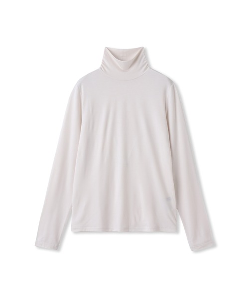 LAUTREAMONT(ロートレアモン)の「【WEB限定】吸湿発熱スムースストレッチタートルカットソー(Tシャツ/カットソー・レディース・ブラウン/ベージュ/ブラック/オフホワイト/ブルー/ライトブルー・9号/11号)」の21枚目の写真