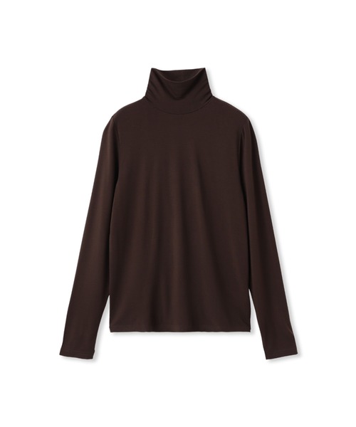 LAUTREAMONT(ロートレアモン)の「【WEB限定】吸湿発熱スムースストレッチタートルカットソー(Tシャツ/カットソー・レディース・ブラウン/ベージュ/ブラック/オフホワイト/ブルー/ライトブルー・9号/11号)」の19枚目の写真