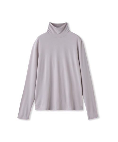 LAUTREAMONT(ロートレアモン)の「【WEB限定】吸湿発熱スムースストレッチタートルカットソー(Tシャツ/カットソー・レディース・ブラウン/ベージュ/ブラック/オフホワイト/ブルー/ライトブルー・9号/11号)」の15枚目の写真