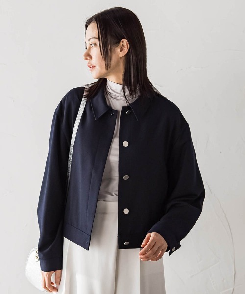 LAUTREAMONT(ロートレアモン)の「【WEB限定】吸湿発熱スムースストレッチタートルカットソー(Tシャツ/カットソー・レディース・ブラウン/ベージュ/ブラック/オフホワイト/ブルー/ライトブルー・9号/11号)」の18枚目の写真