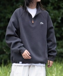 Mayree（メイリー）の「【MASHIRO】胸刺繍 ハーフジップオーバーサイズスエット ユニセックス 裏起毛(MA/EK127)（スウェット）」