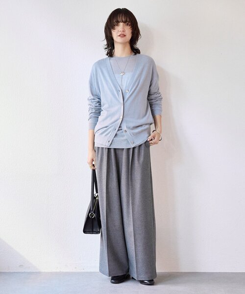 RIVE DROITE（リヴドロワ）の「【MYSELFbyRD（マイセルフバイリヴドロワ）】RELAX SLACKS（スラックス・レディース・ライトグレー/チャコールグレー・38/36）」の21枚目の写真