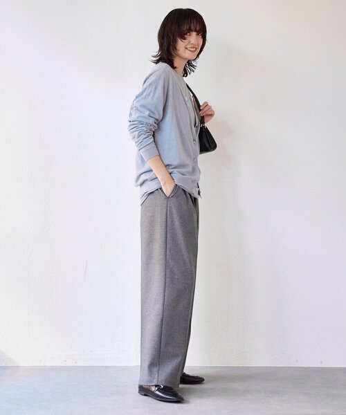 RIVE DROITE（リヴドロワ）の「【MYSELFbyRD（マイセルフバイリヴドロワ）】RELAX SLACKS（スラックス・レディース・ライトグレー/チャコールグレー・38/36）」の22枚目の写真