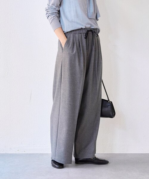 RIVE DROITE(リヴドロワ)の「【MYSELFbyRD(マイセルフバイリヴドロワ)】RELAX SLACKS(スラックス・レディース・ライトグレー/チャコールグレー・38/36)」の12枚目の写真
