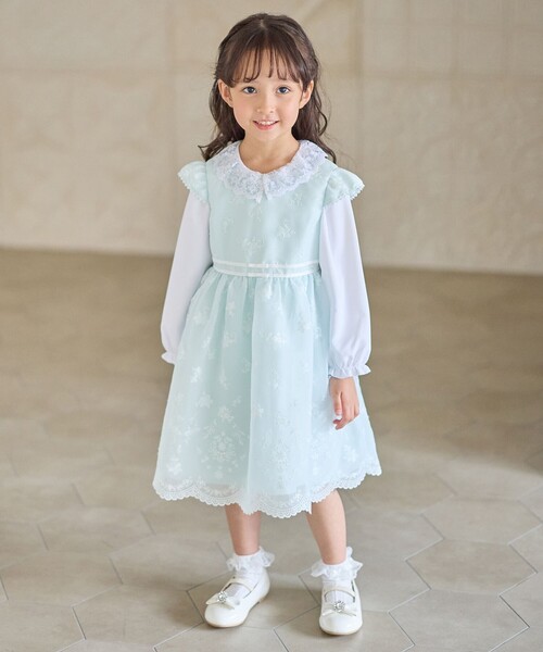 総刺繍 花柄ワンピース（ワンピース）｜ANY（エニィ）のファッション