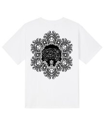 KTW0076 メガフラワー 半袖Tシャツ - ホワイト